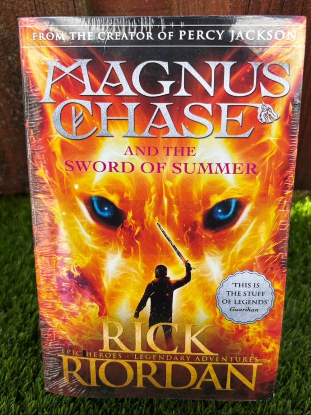 Magnus Chase and the Sword of Summer by Rick Riordan - Fiery Orange Cover